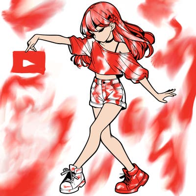 realistic girl danceing