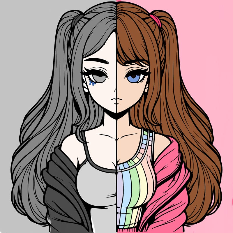 realistic girl split