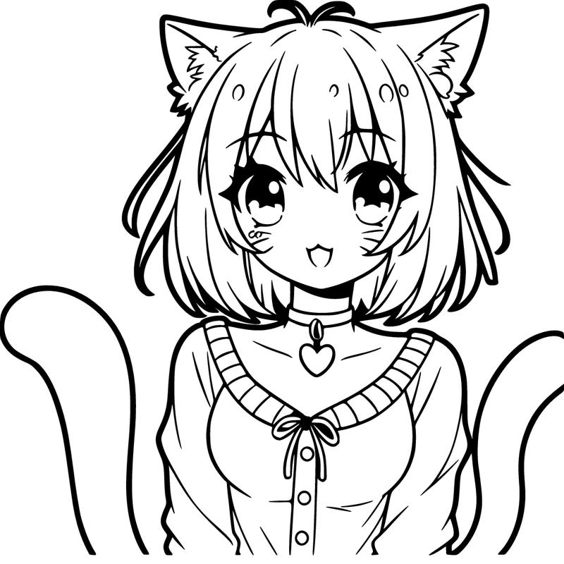 cat anime girl