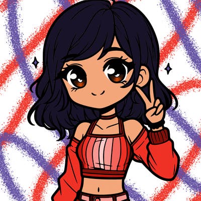 cute girl with crop top