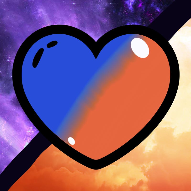 a blank heart