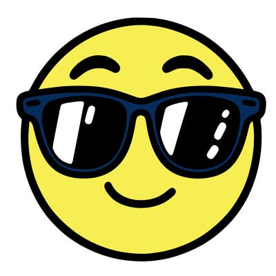 emoji with sunglasses