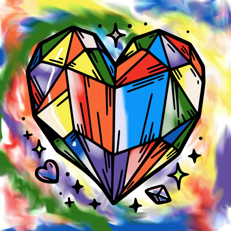 crystal heart