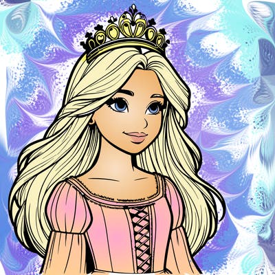 a realistic medieval princess with a tiara