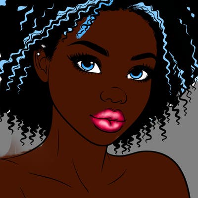realistic black girl