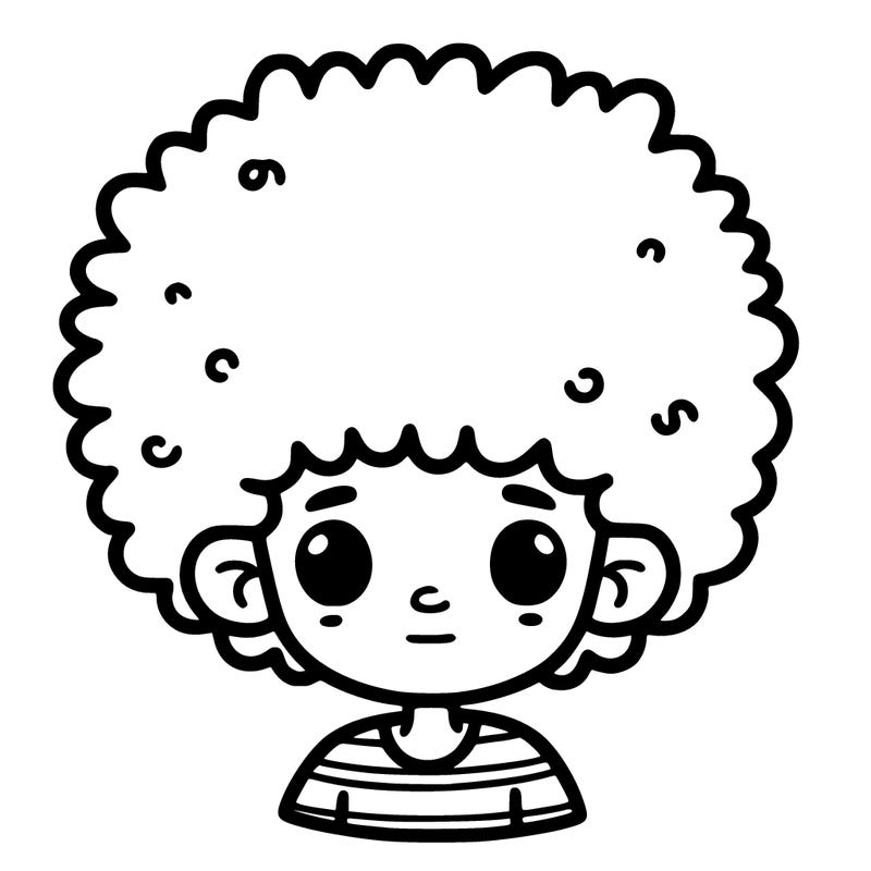 boy with afro