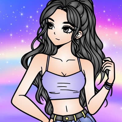 girl in crop top