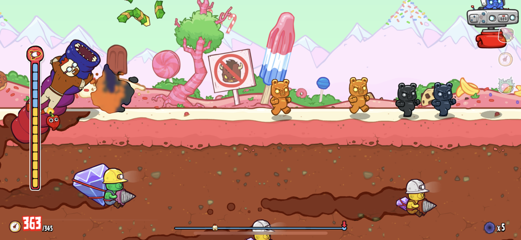 Burrito Bison: Launcha Libre - Action-packed gameplay of Burrito Bison Launcha Libre in a vibrant candy world