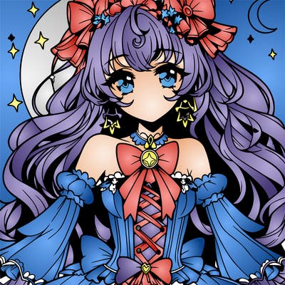 gorgeous anime magical girl