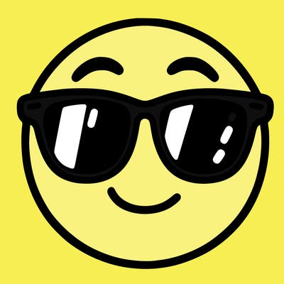 emoji with sunglasses