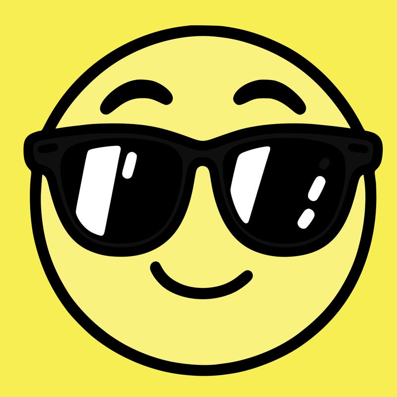 emoji with sunglasses