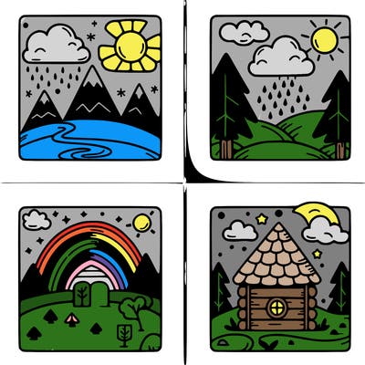 4 sections