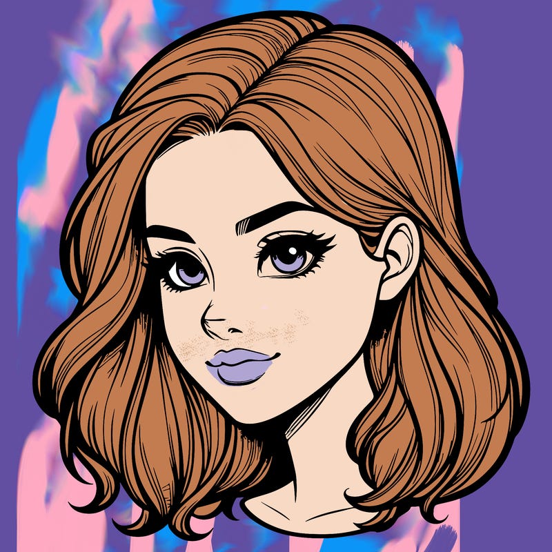 realistic girl head