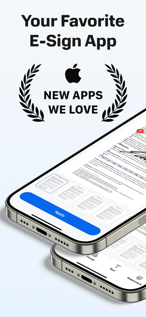 iPhone mostrando um documento digital sendo assinado usando a interface do aplicativo eSign