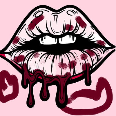 lips that look realistic and drip