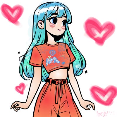 girl in a cute crop top