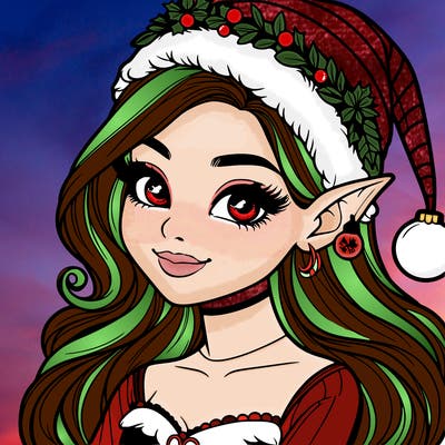 christmas girl elf realistic