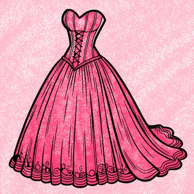 wedding dress-corset and a long and flowy skirt