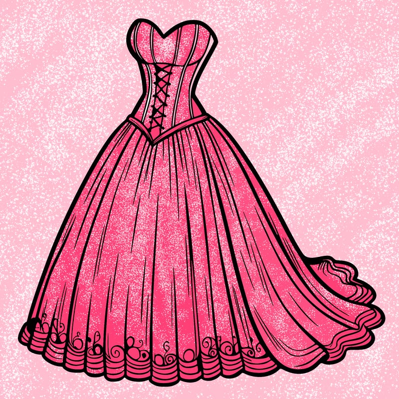 wedding dress-corset and a long and flowy skirt