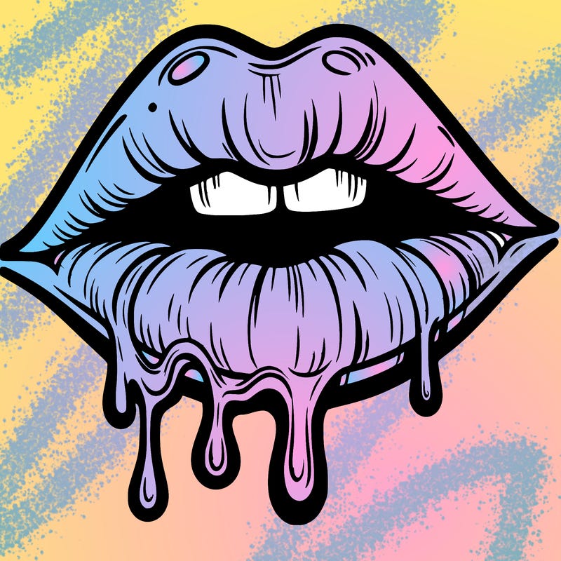 lips that look realistic and drip