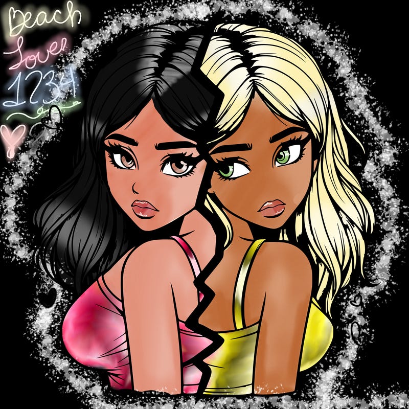 realistic girl split