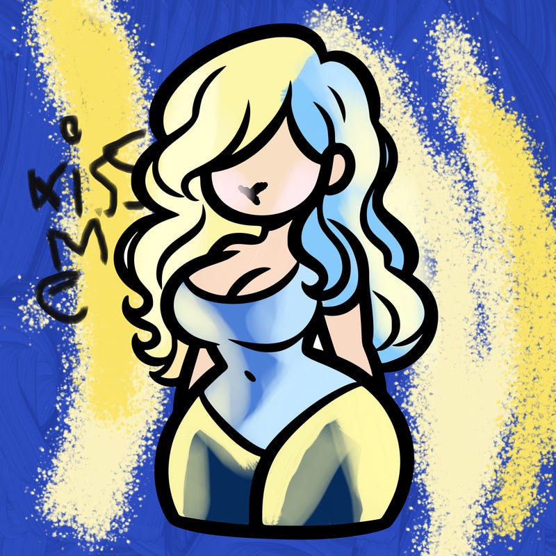 curvy woman with hair