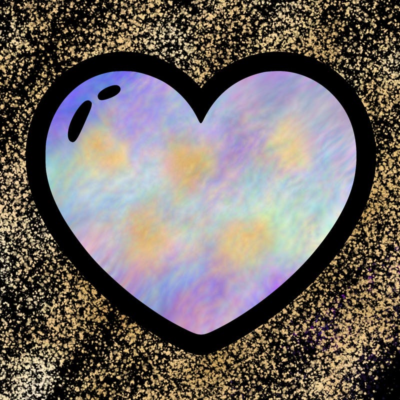 a blank heart
