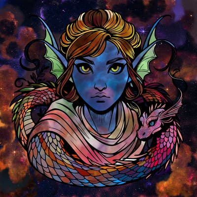 realistic mythical woman creature