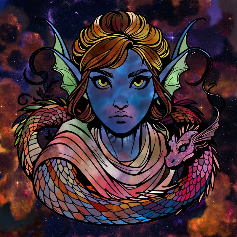 realistic mythical woman creature