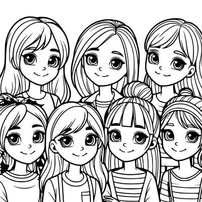 group of girls