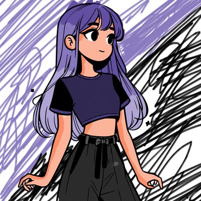 girl in a cute crop top