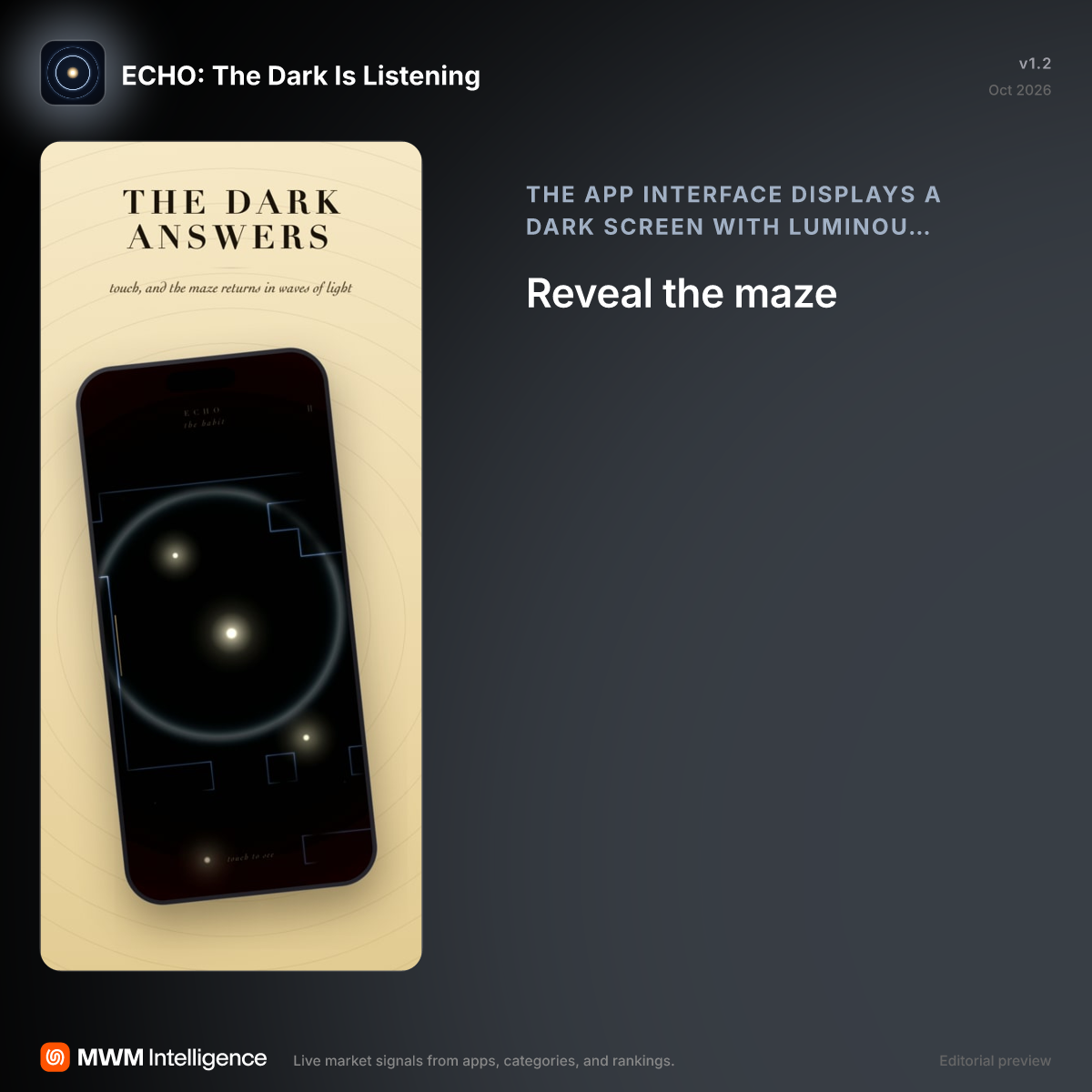 ECHO: The Dark Is Listening - Games App | MWM
