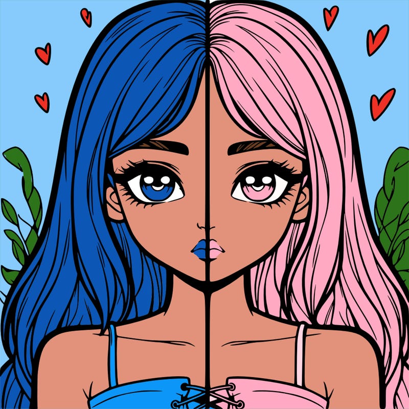 realistic girl split