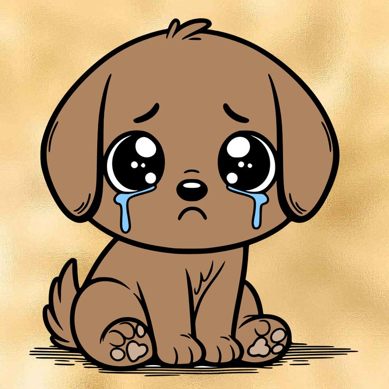 sad, cute dog