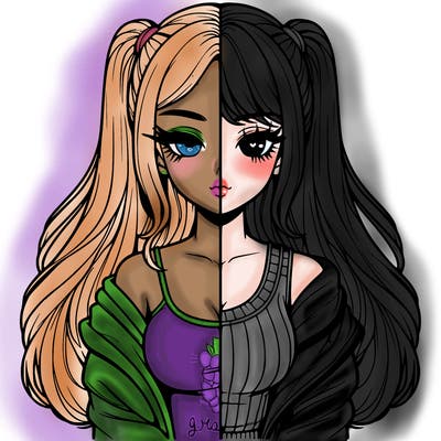 realistic girl split