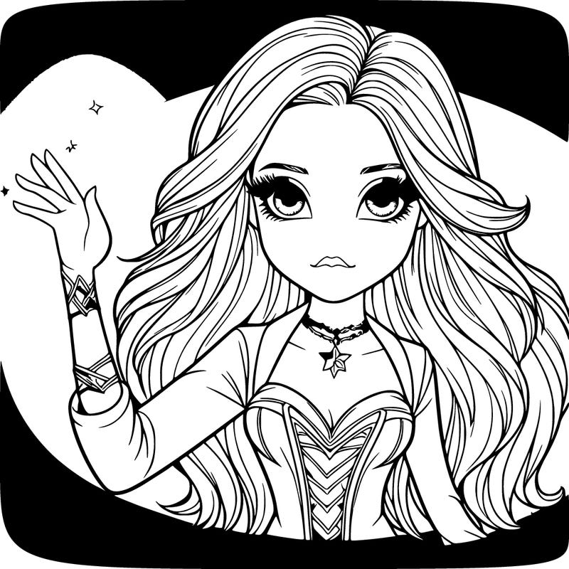 a realistic girl that has magical powers