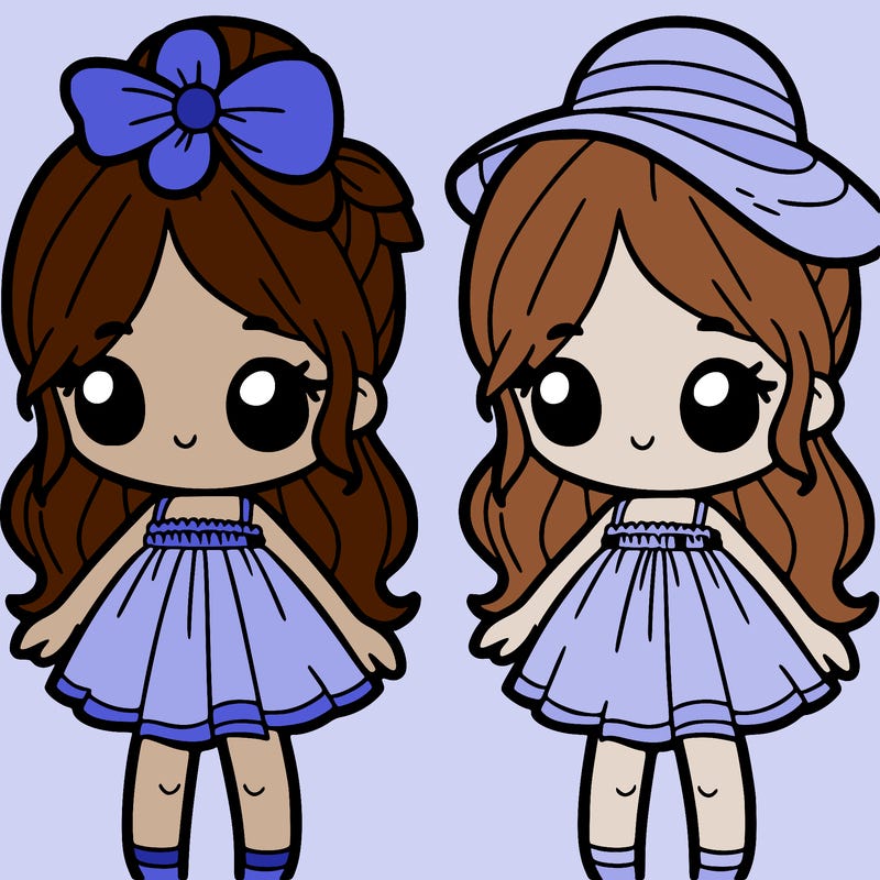 cute girl with summer dress