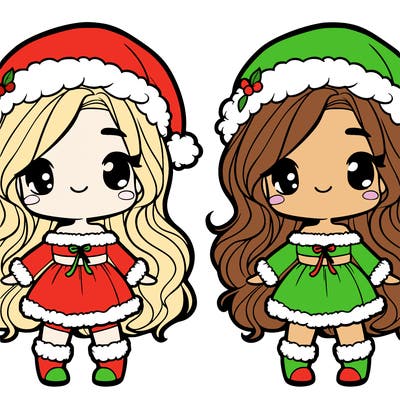 girl in santa outfit