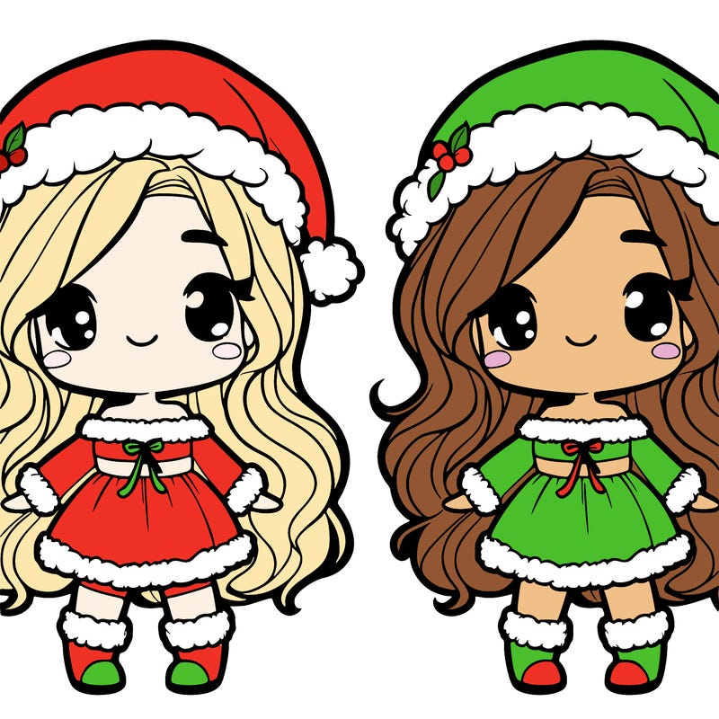 girl in santa outfit