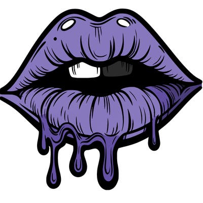 lips that look realistic and drip