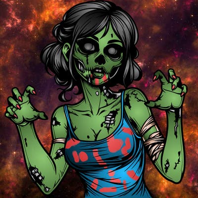 realistic zombie girl