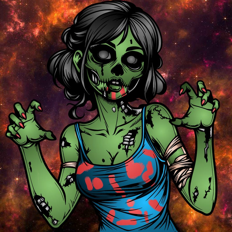 realistic zombie girl