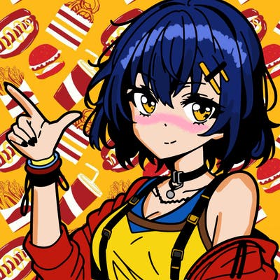 an anime girl who looks cool