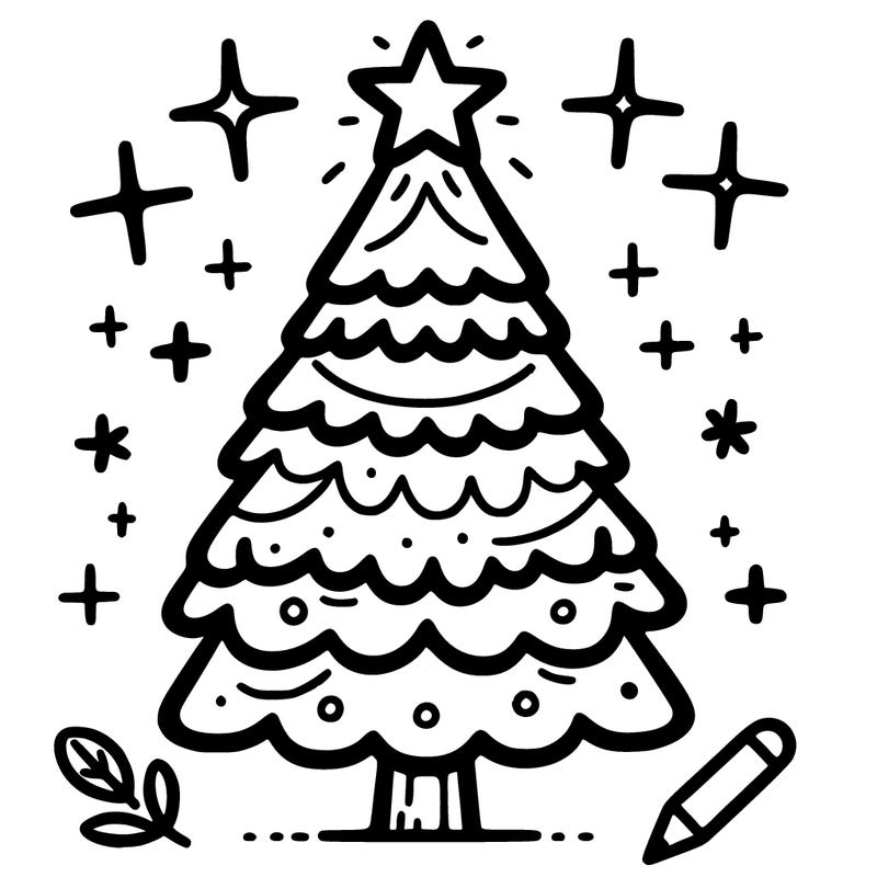 chirmas tree with a star on top