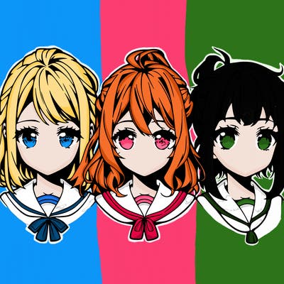 anime faces