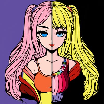 realistic girl split