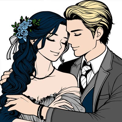 realistic romantic couple