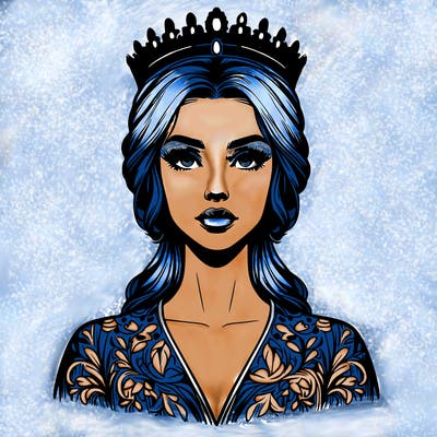 realistic beautiful queen