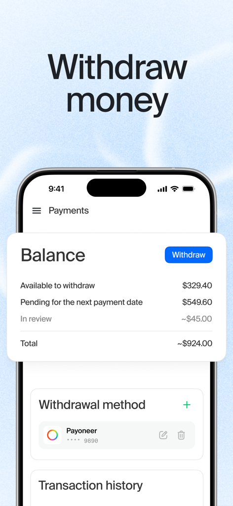 Toloka Annotators - Toloka Annotators mobile app earnings balance and withdrawal screen