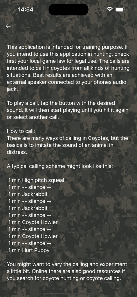 Coyote Hunting Calls - Coyote hunting calls instructions and calling scheme